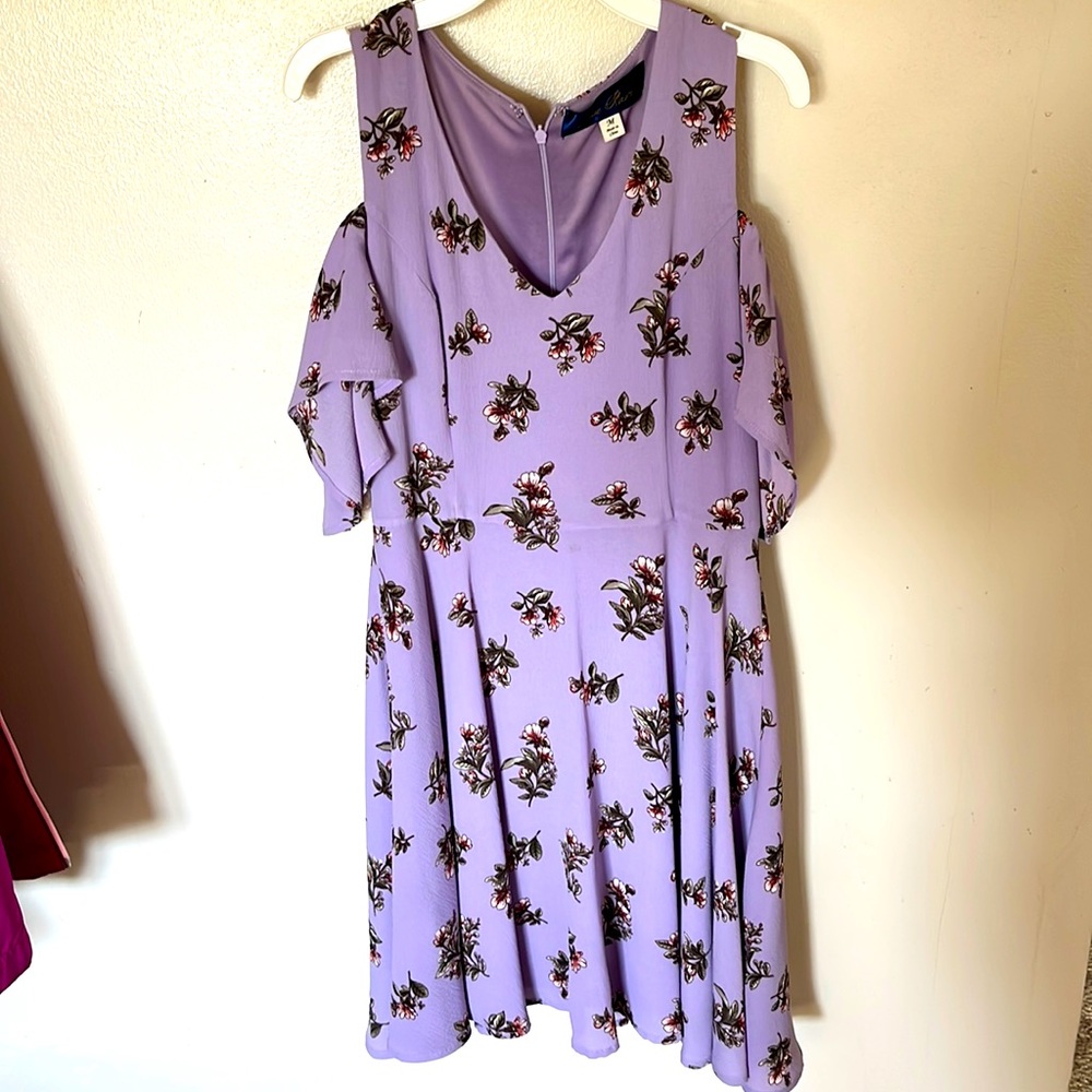 Open Sleeve Floral Dress Medium